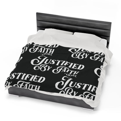 Justified By Faith Fleece Blanket