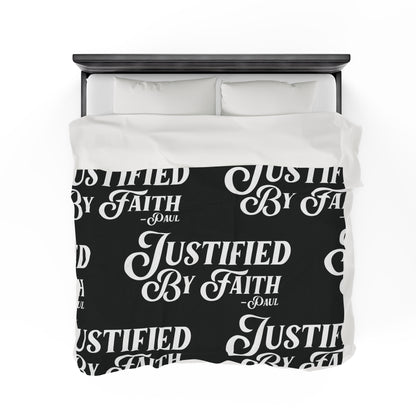 Justified By Faith Fleece Blanket